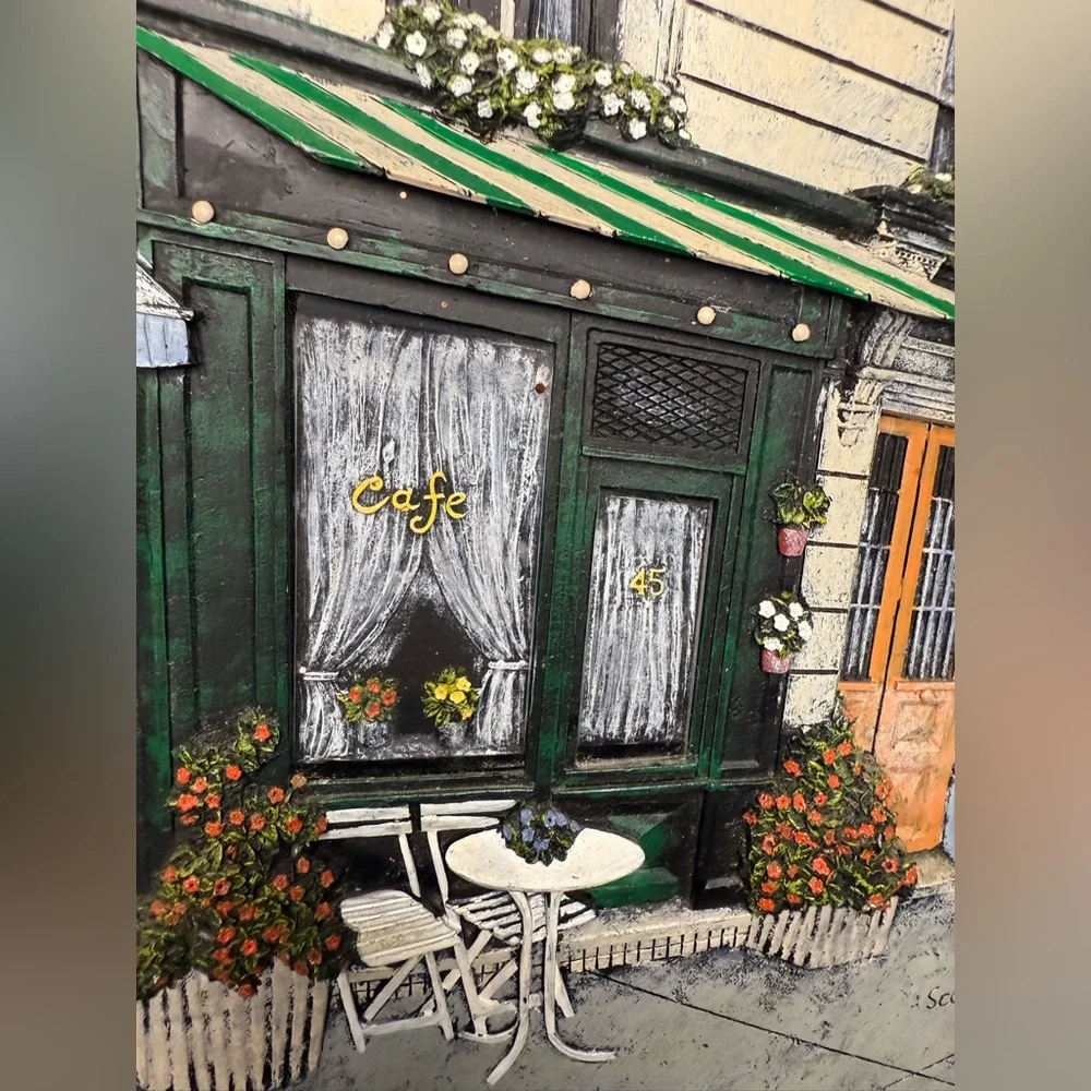 Scott Steele Facade Wall Plaques Paris Storefront Café Bistro Brasserie